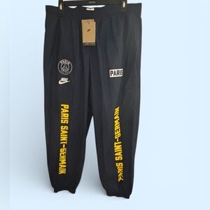 Paris Saint Germain Navy/ Yellow Windbreaker Pants Women’s Size Large